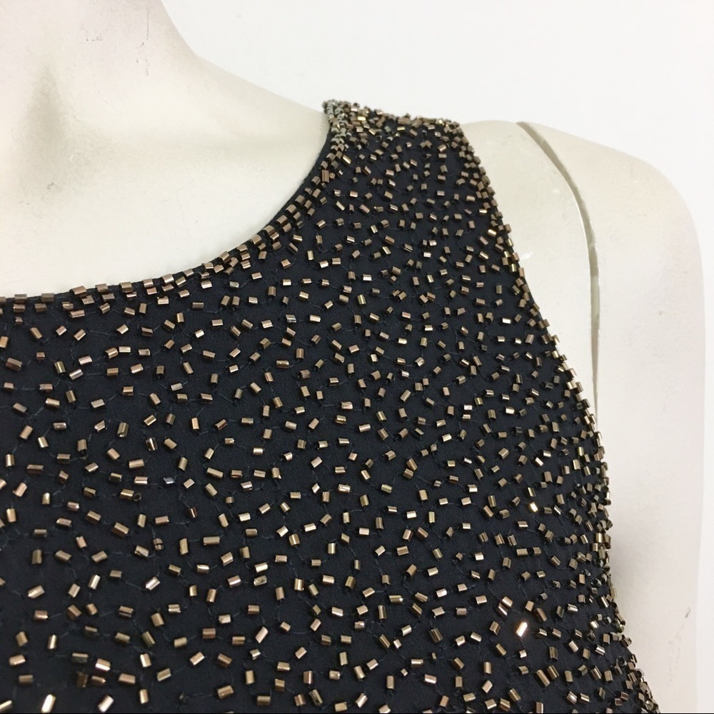 Bieff Basix little black dress Silk Beaded - Picture 4 of 7